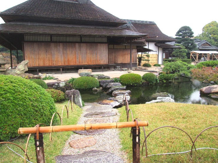 岡山　後楽園　飛び石