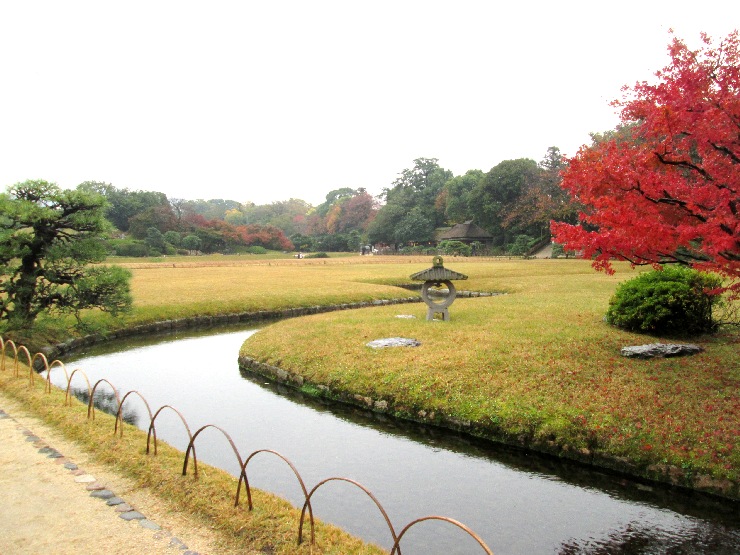 岡山　後楽園　灯篭