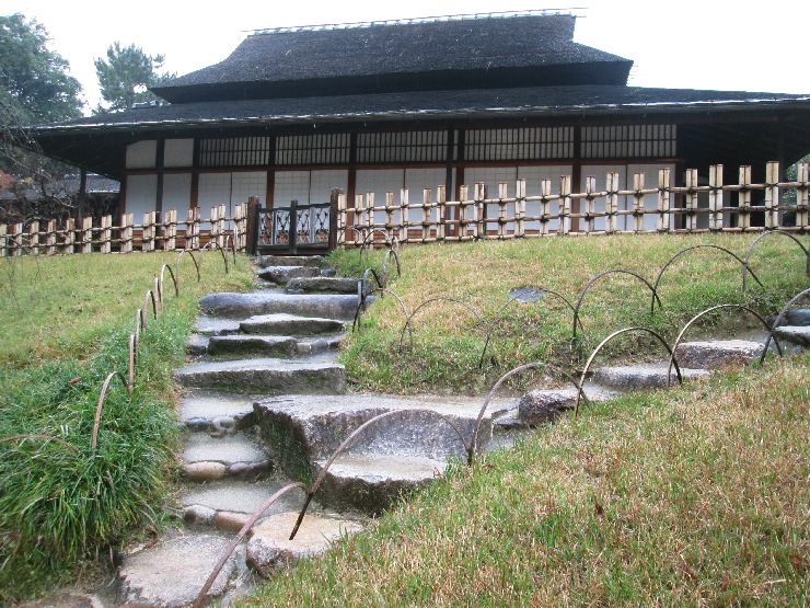 岡山　後楽園　石階段