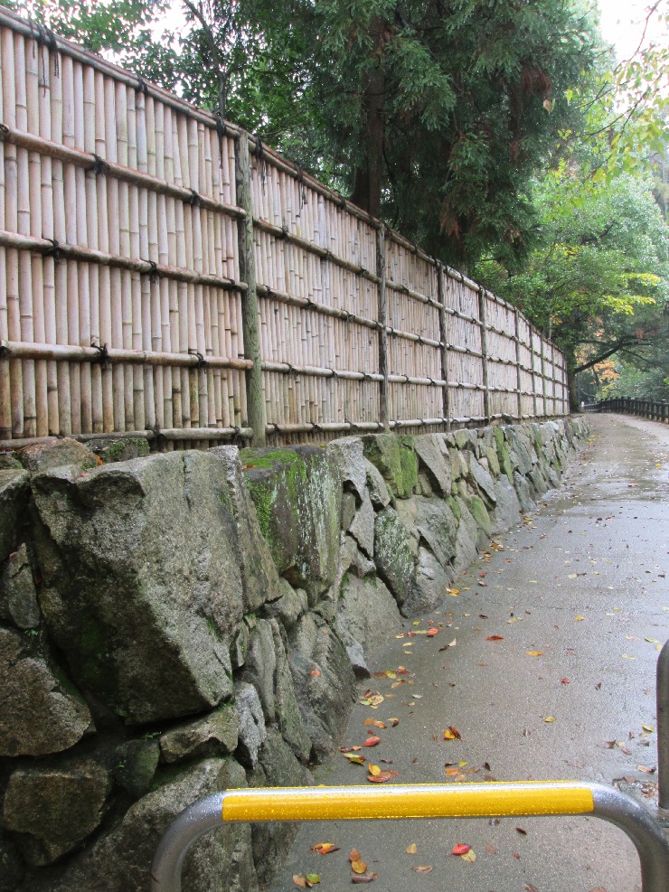 岡山　後楽園　石垣　建仁寺垣