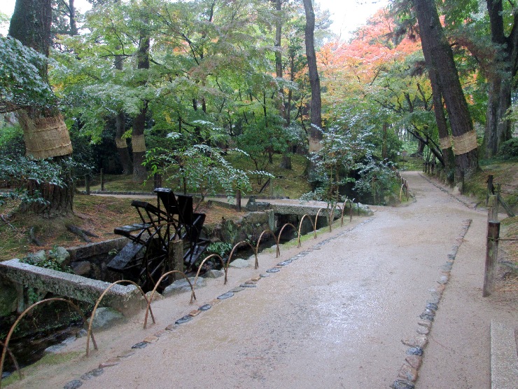 岡山　後楽園　水車